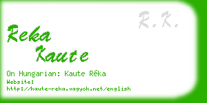 reka kaute business card